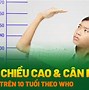 Bảng Chiều Cao Cân Nặng Chuẩn Mới Nhất