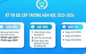 Lịch Thi Ioe Cấp Tỉnh Năm 2023